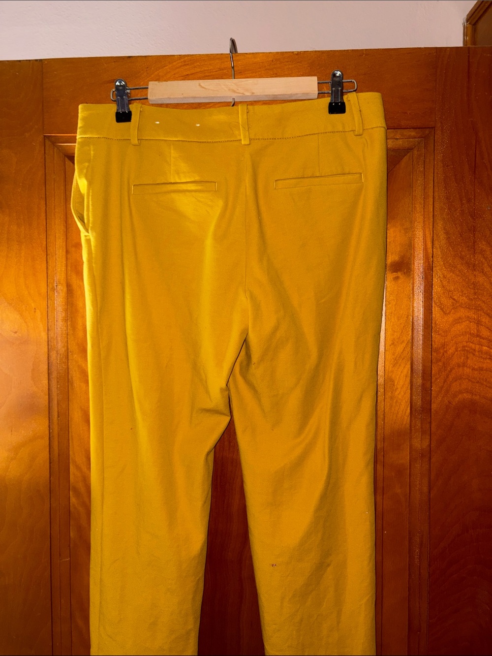 Ann Taylor Factory Straight-Leg Trousers in Mustard - Picture 4 of 7